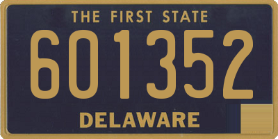 DE license plate 601352