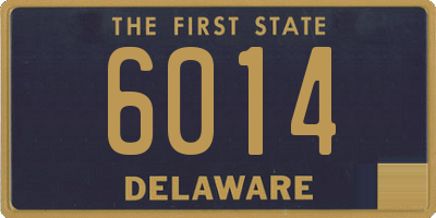 DE license plate 6014