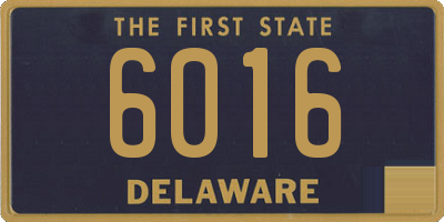 DE license plate 6016