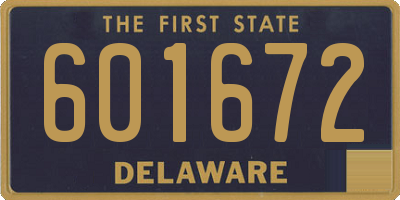DE license plate 601672