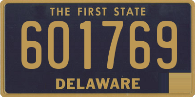 DE license plate 601769