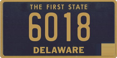DE license plate 6018