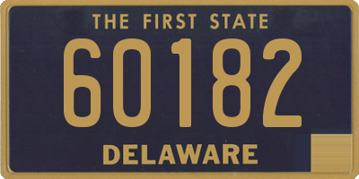 DE license plate 60182