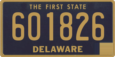 DE license plate 601826
