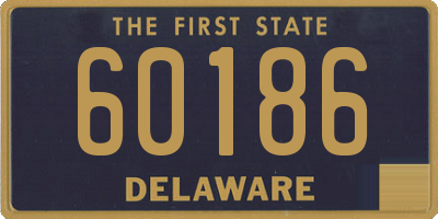 DE license plate 60186