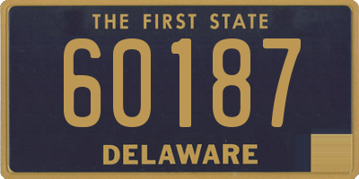 DE license plate 60187
