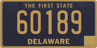 DE license plate 60189
