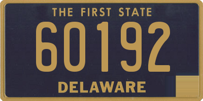DE license plate 60192