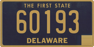 DE license plate 60193