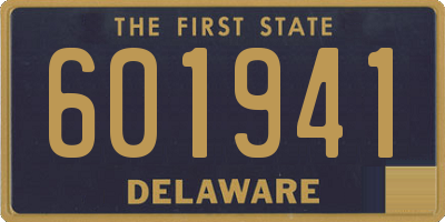 DE license plate 601941
