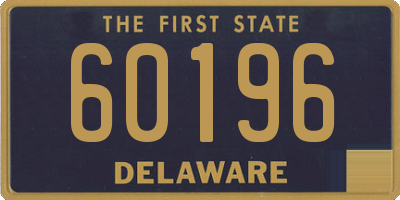 DE license plate 60196