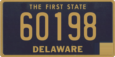 DE license plate 60198