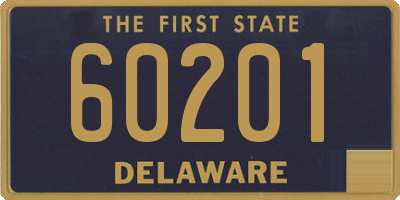 DE license plate 60201