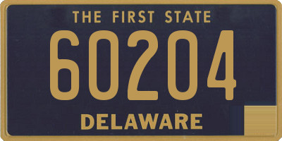 DE license plate 60204