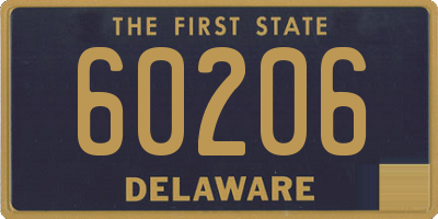 DE license plate 60206