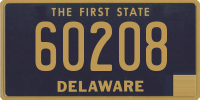DE license plate 60208