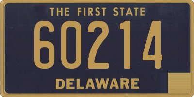 DE license plate 60214