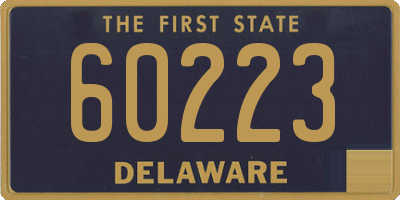 DE license plate 60223