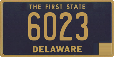DE license plate 6023