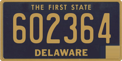 DE license plate 602364
