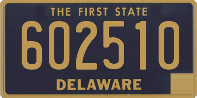DE license plate 602510