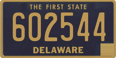 DE license plate 602544
