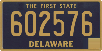 DE license plate 602576