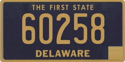 DE license plate 60258