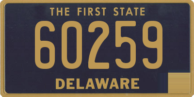 DE license plate 60259