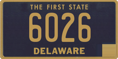 DE license plate 6026