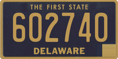DE license plate 602740
