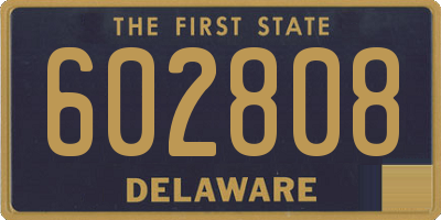 DE license plate 602808