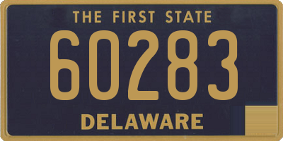 DE license plate 60283