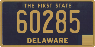 DE license plate 60285