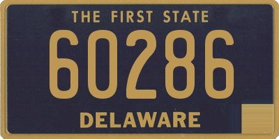 DE license plate 60286