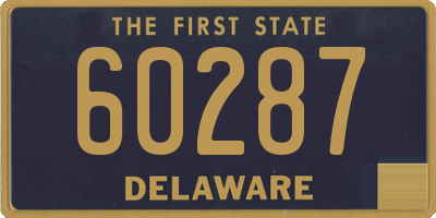 DE license plate 60287