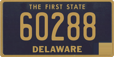 DE license plate 60288