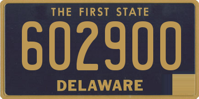 DE license plate 602900