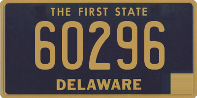 DE license plate 60296