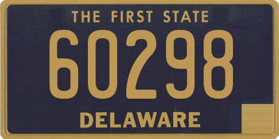 DE license plate 60298