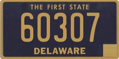 DE license plate 60307