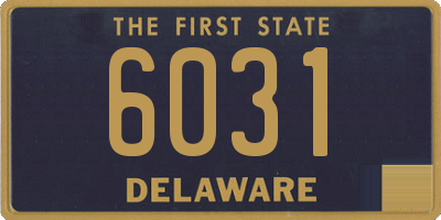 DE license plate 6031