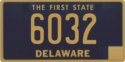 DE license plate 6032