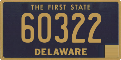 DE license plate 60322
