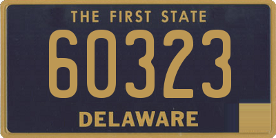 DE license plate 60323