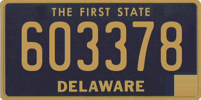 DE license plate 603378