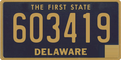 DE license plate 603419