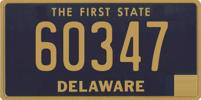 DE license plate 60347
