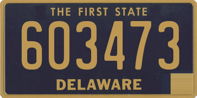 DE license plate 603473