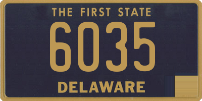 DE license plate 6035